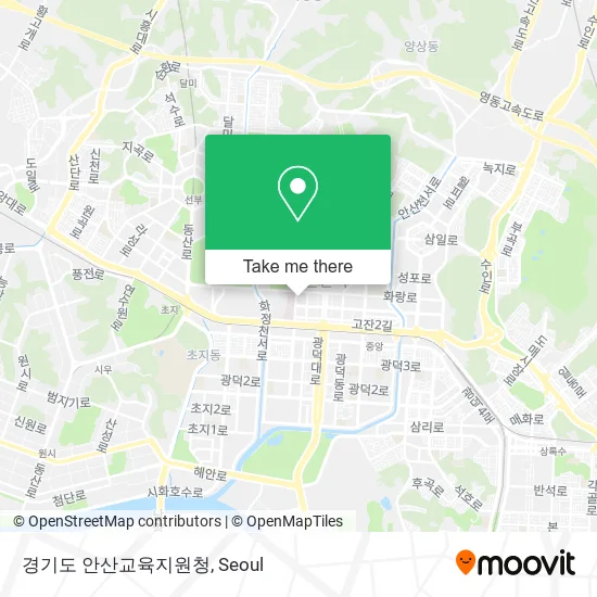 경기도 안산교육지원청 map