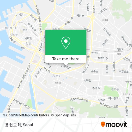 용현교회 map