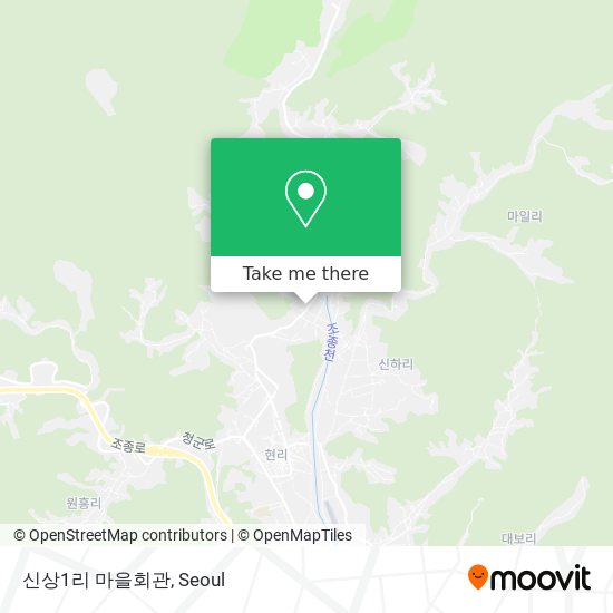 신상1리 마을회관 map