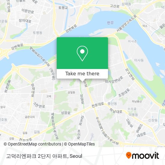 고덕리엔파크 2단지 아파트 map