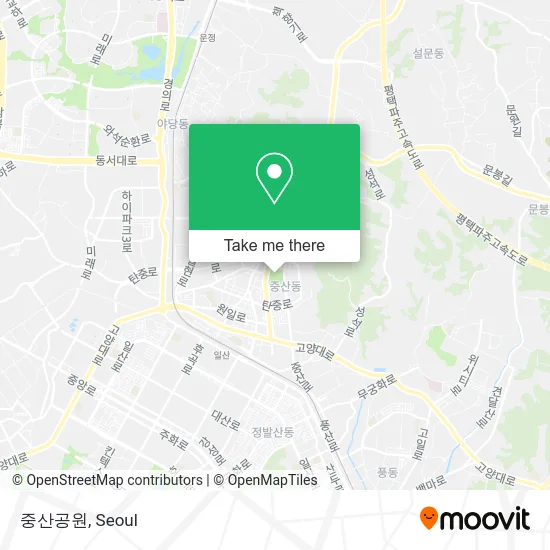 중산공원 map