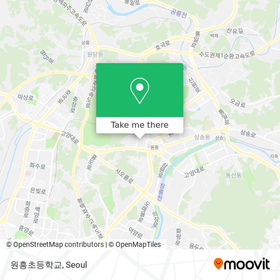 원흥초등학교 map