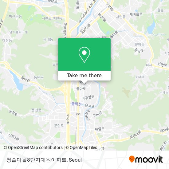청솔마을8단지대원아파트 map
