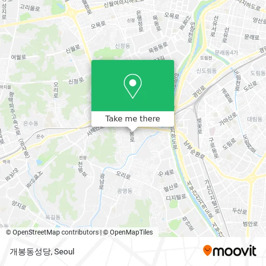 개봉동성당 map