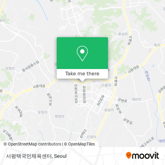 서평택국민체육센터 map