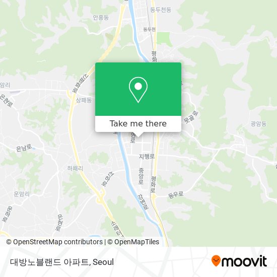 대방노블랜드 아파트 map