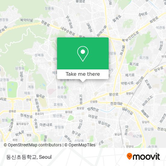 동신초등학교 map