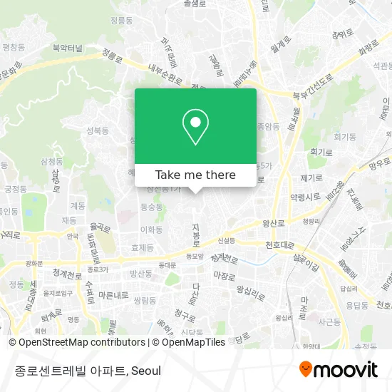 종로센트레빌 아파트 map