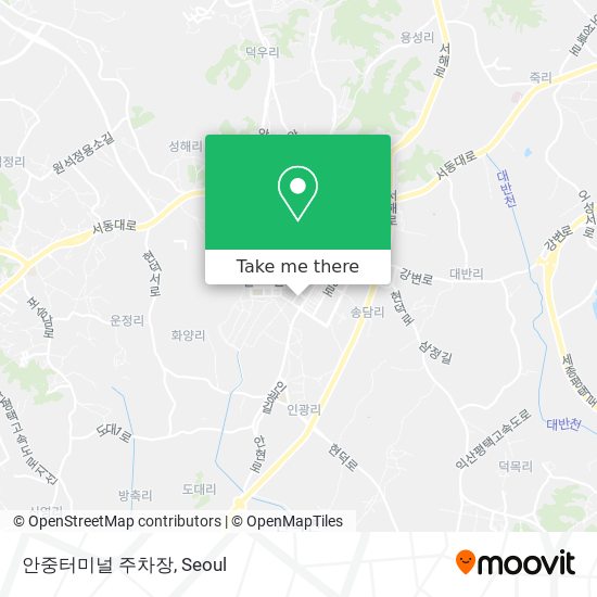 안중터미널 주차장 map