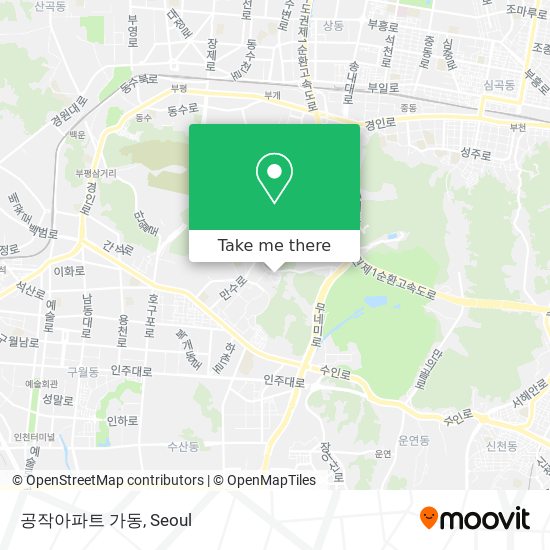 공작아파트 가동 map