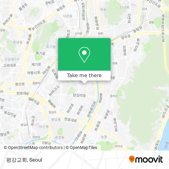 평강교회 map