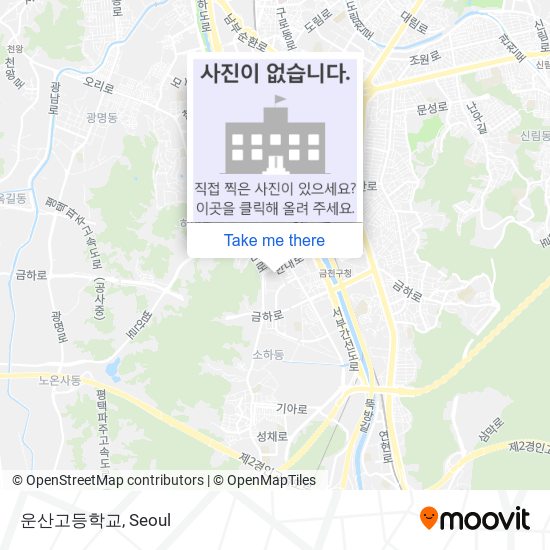 운산고등학교 map