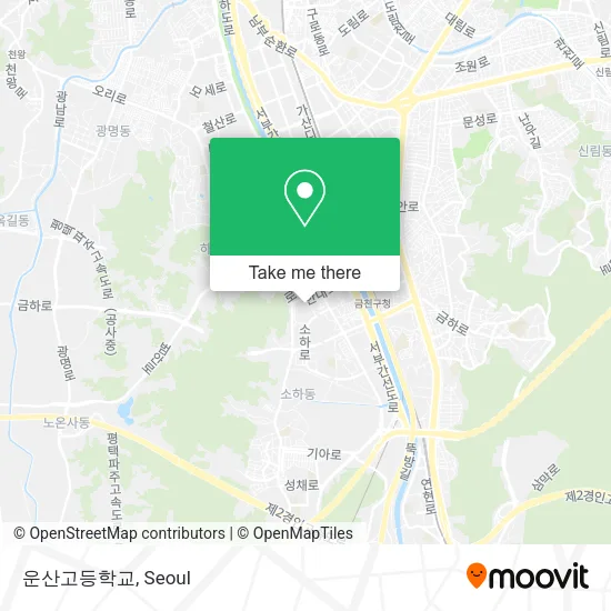 운산고등학교 map