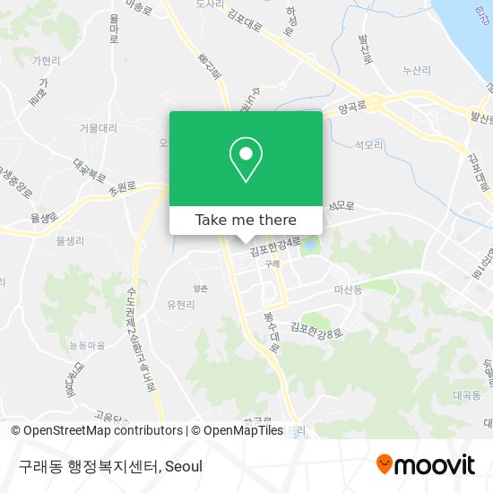 구래동 행정복지센터 map