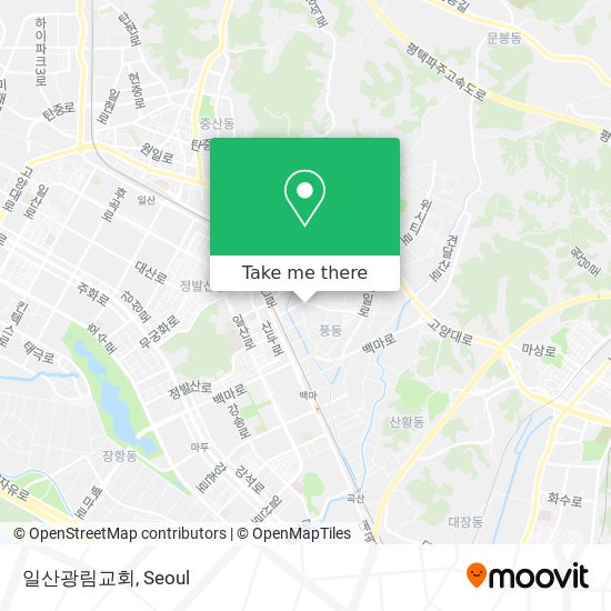 일산광림교회 map