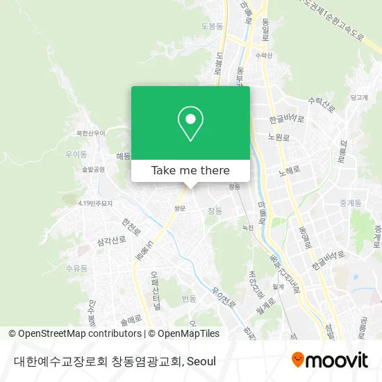 대한예수교장로회 창동염광교회 map
