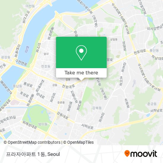 프라자아파트 1동 map