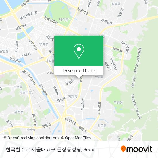 한국천주교 서울대교구 문정동성당 map