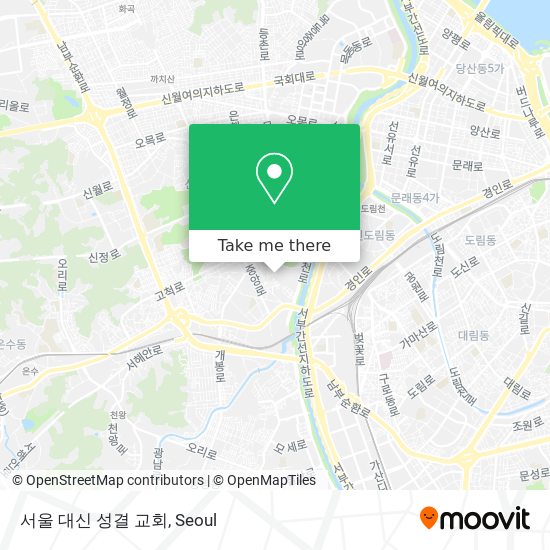 서울 대신 성결 교회 map
