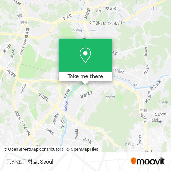동산초등학교 map