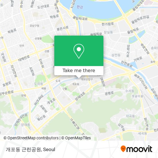 개포동 근린공원 map