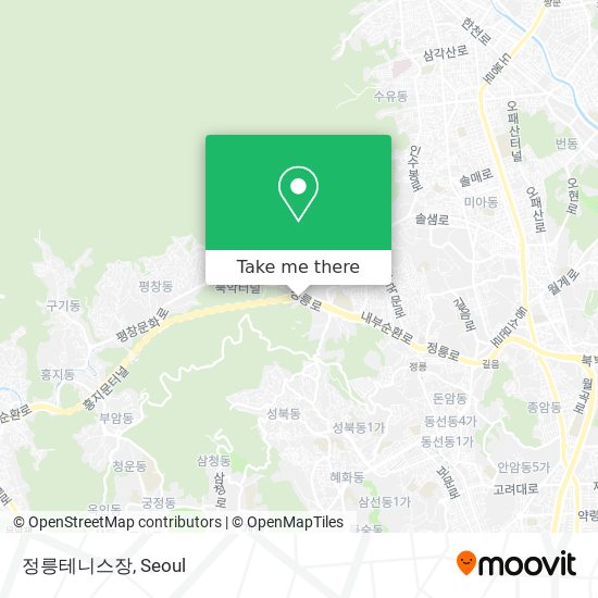 정릉테니스장 map