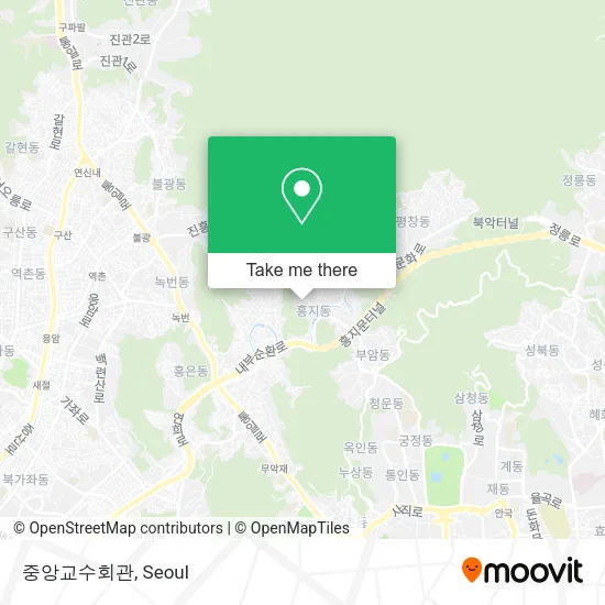 중앙교수회관 map