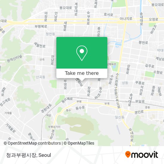 청과부평시장 map