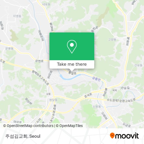주섬김교회 map