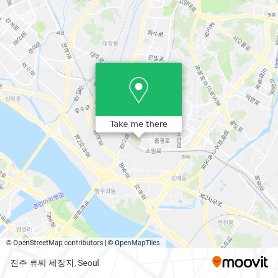 진주 류씨 세장지 map