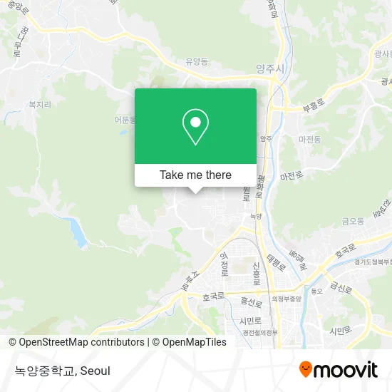 녹양중학교 map