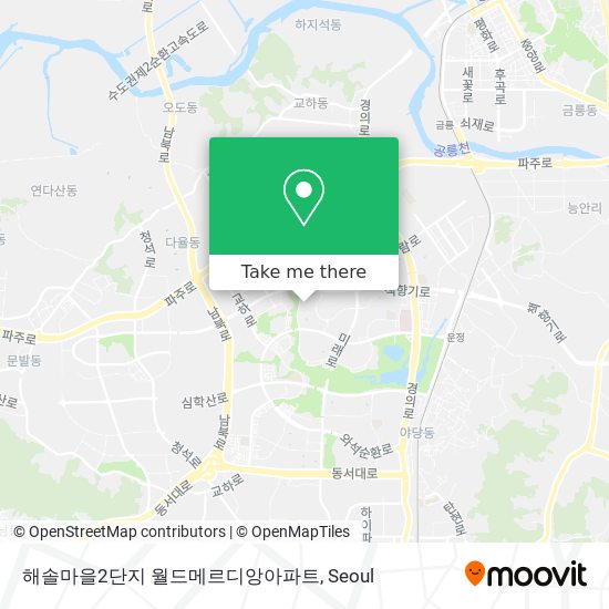 해솔마을2단지 월드메르디앙아파트 map