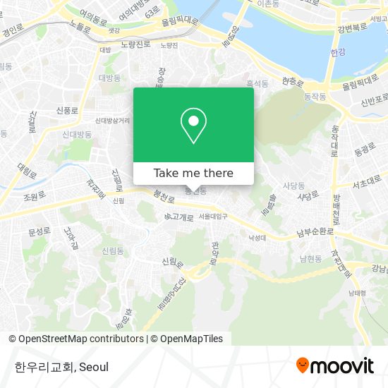 한우리교회 map