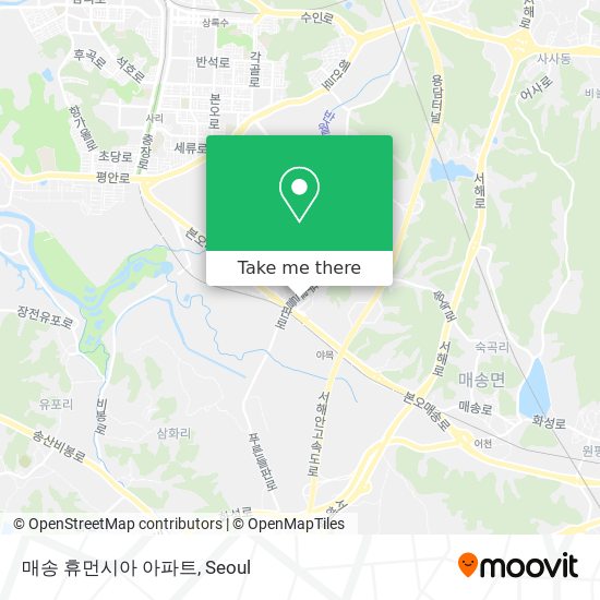 매송 휴먼시아 아파트 map