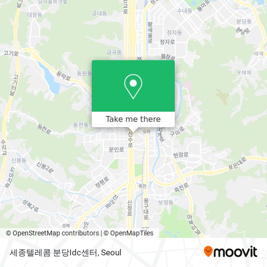 세종텔레콤 분당Idc센터 map