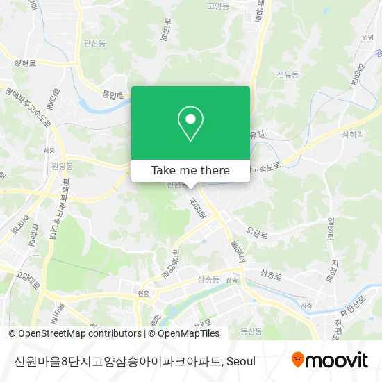 신원마을8단지고양삼송아이파크아파트 map