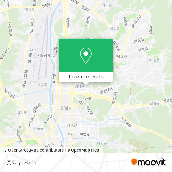 중원구 map