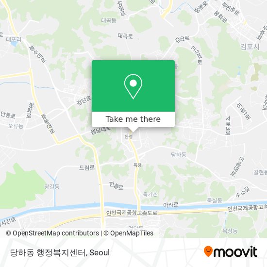 당하동 행정복지센터 map