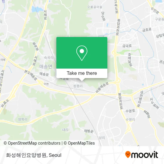 화성해인요양병원 map