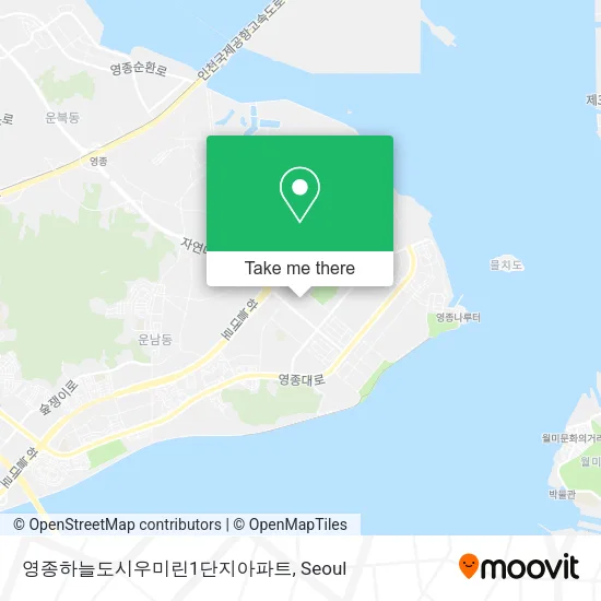 영종하늘도시우미린1단지아파트 map