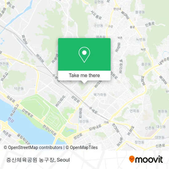 증산체육공원 농구장 map