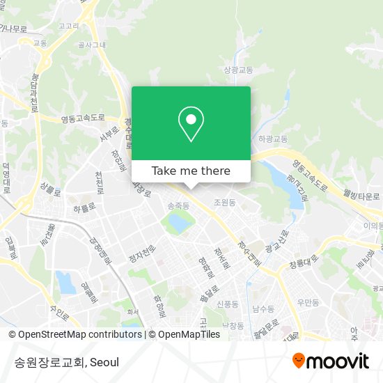 송원장로교회 map