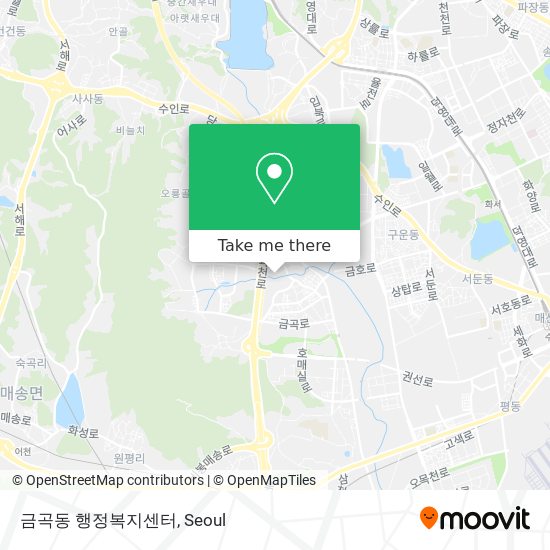 금곡동 행정복지센터 map