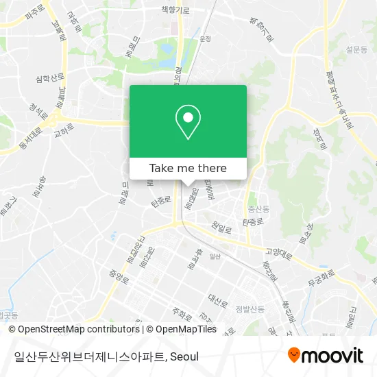일산두산위브더제니스아파트 map