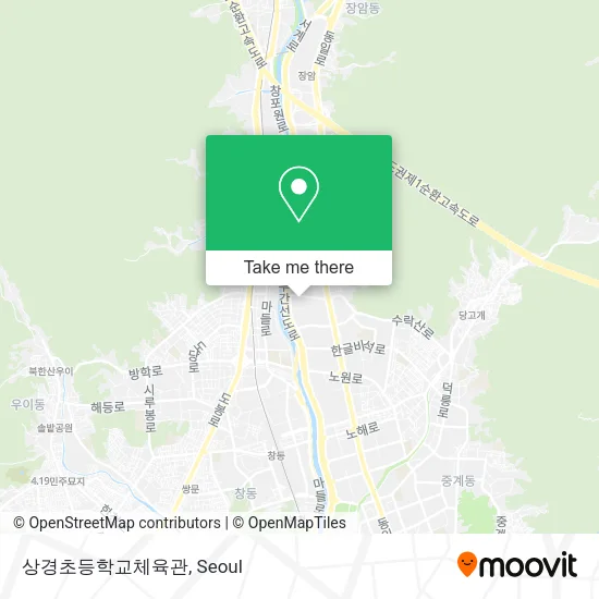상경초등학교체육관 map