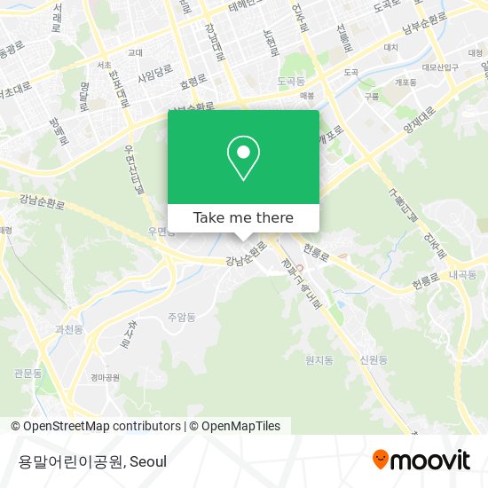 용말어린이공원 map