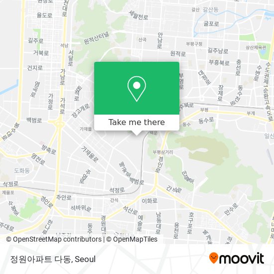 정원아파트 다동 map