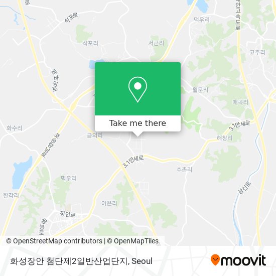 화성장안 첨단제2일반산업단지 map