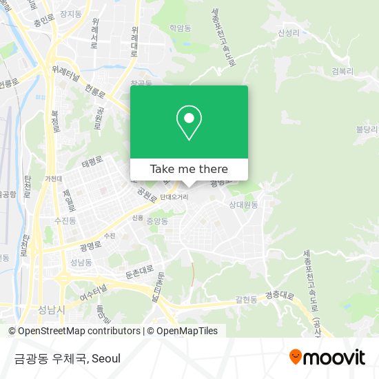 금광동 우체국 map