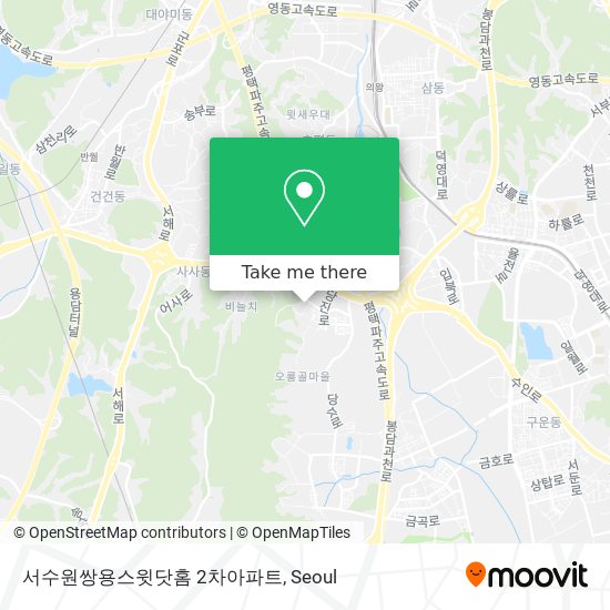 서수원쌍용스윗닷홈 2차아파트 map